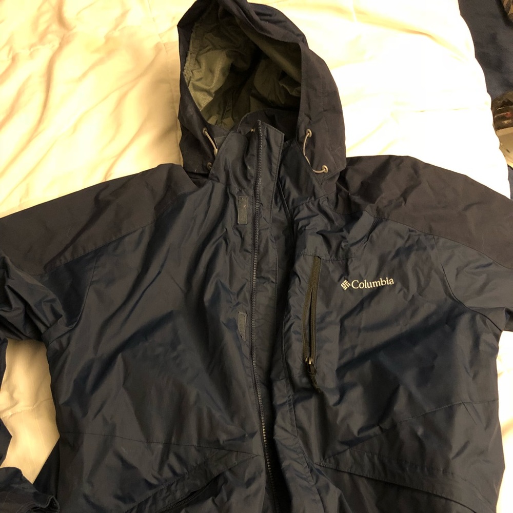 Columbia mid-weight rain coat.